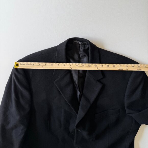 Gianfranco Ruffini Cashmere Blend Italy Suit Jacket Blazer Men's 44 Black 2/$50 - Picture 10 of 15
